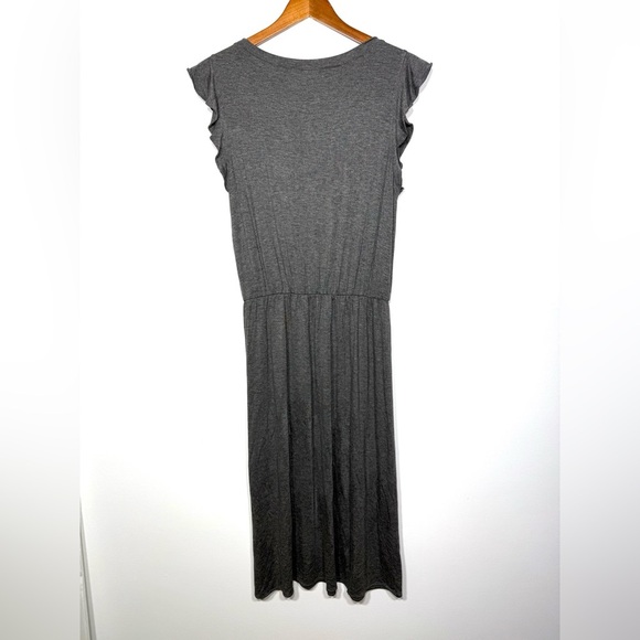 Loft Ruffle Sleeve Jersey Knit Dress - Picture 3 of 5